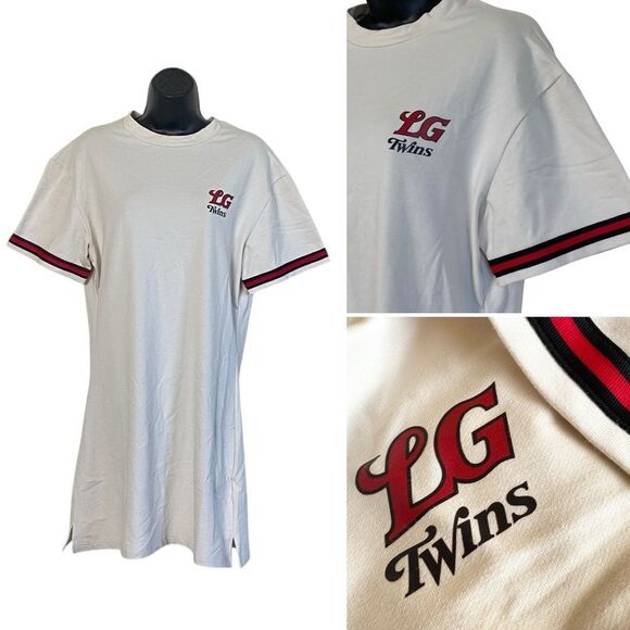 LG Twins Seoul South Korea Official Baseball Athletic Mini Dress Sz M NWT - Picture 1 of 16